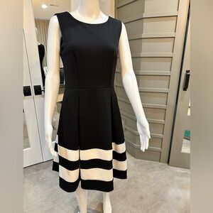 Calvin Klein Black and White Dress Size 6
